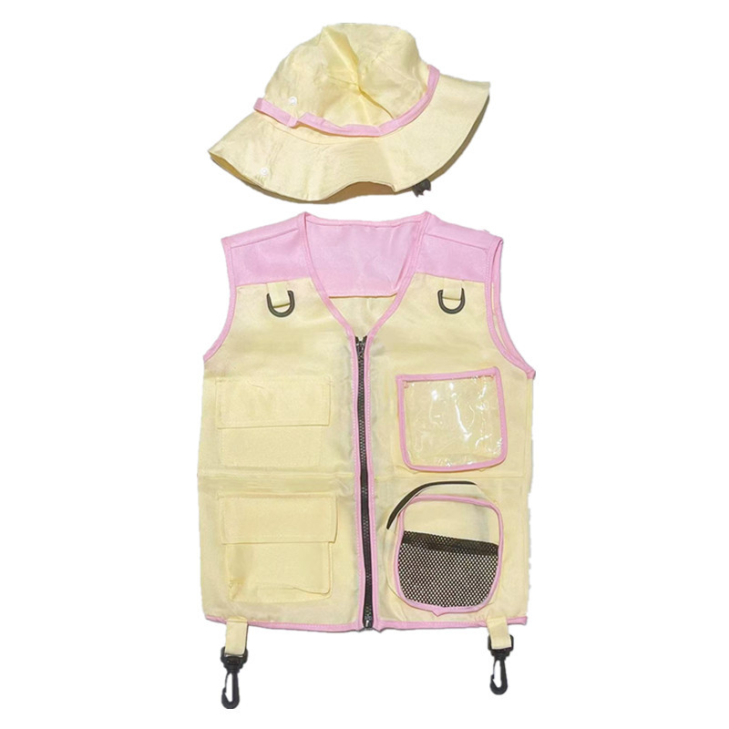 Children Explorer Vest Hat Sui - Outdoor Adventure Kids Party ulasan dan harga