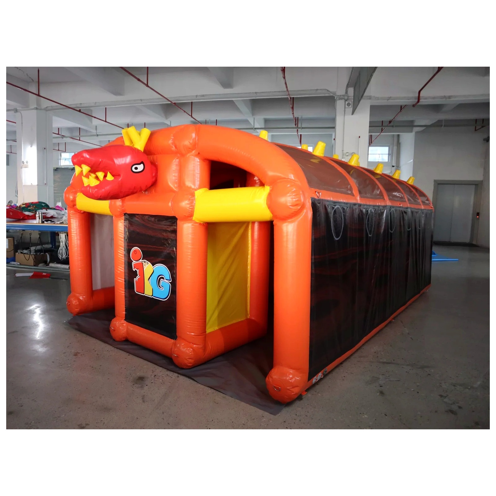 Large Orange Inflatable Maze 3 - Outdoor Adventure Kids Party ulasan dan harga