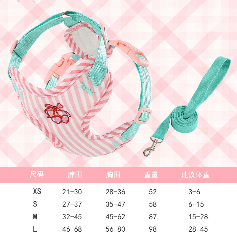 Cute Dog Leash Vest-Style Ches - Outdoor Adventure Walks ulasan dan harga
