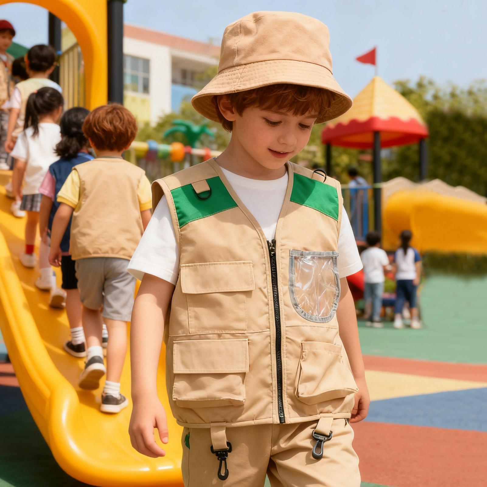 Kids Explorer hat and vest Cos - Outdoor Adventure For Kids ulasan dan harga