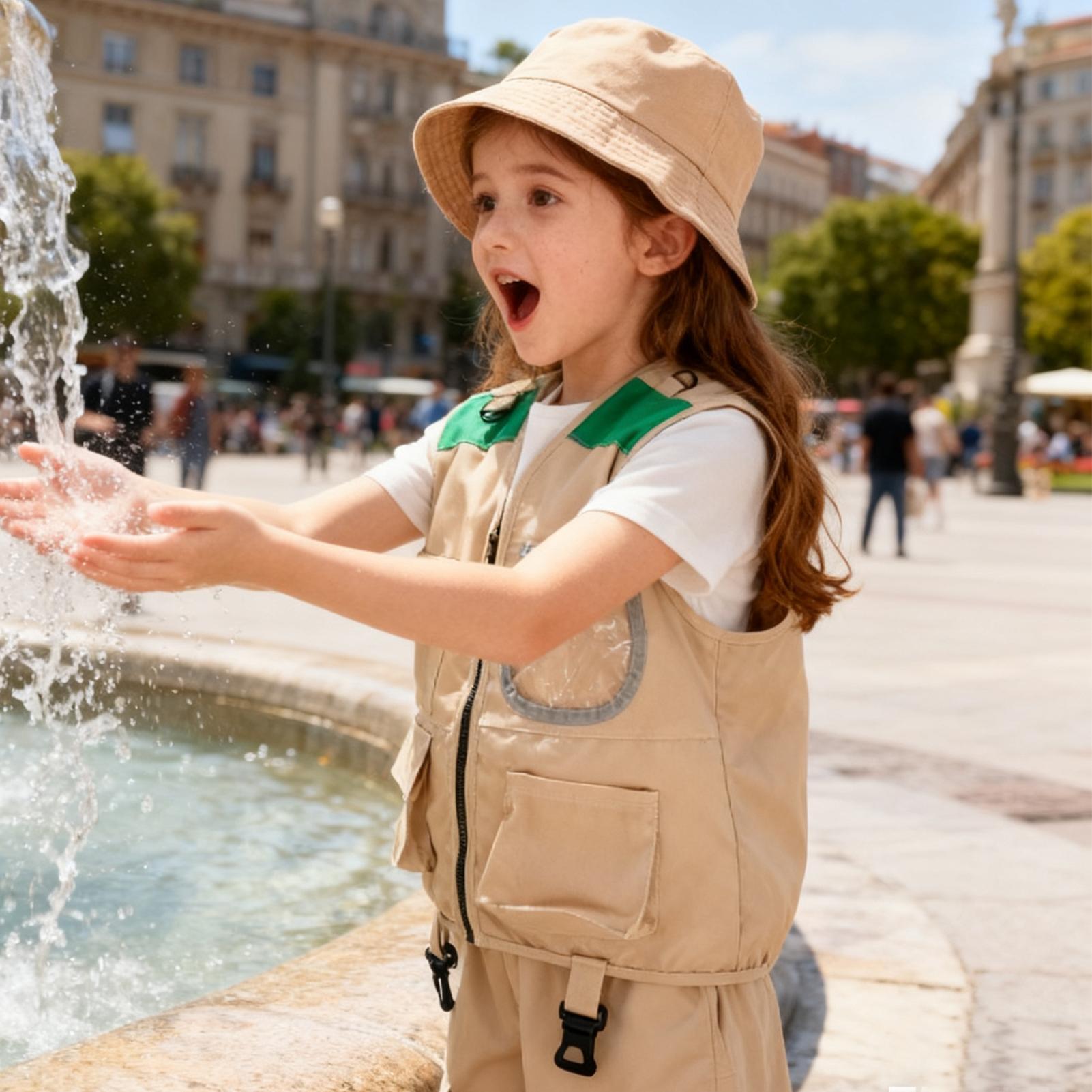 Kids Explorer hat and vest Cos - Outdoor Adventure For Kids ulasan dan harga