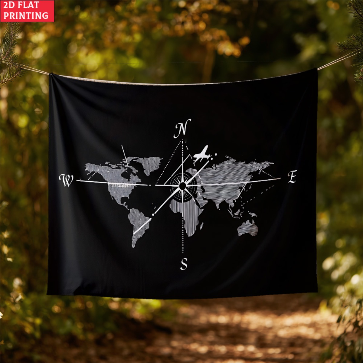 unframed World Map Compass Tap - Outdoor Adventure Travel ulasan dan harga