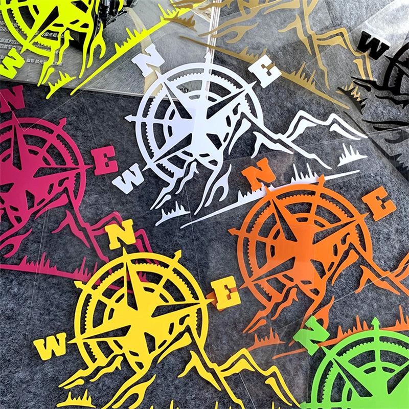 Waterproof Compass Stickers fo - Outdoor Adventure Vehicles ulasan dan harga